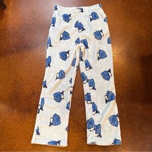 Peanuts Snoopy fleece pajama pants, blue